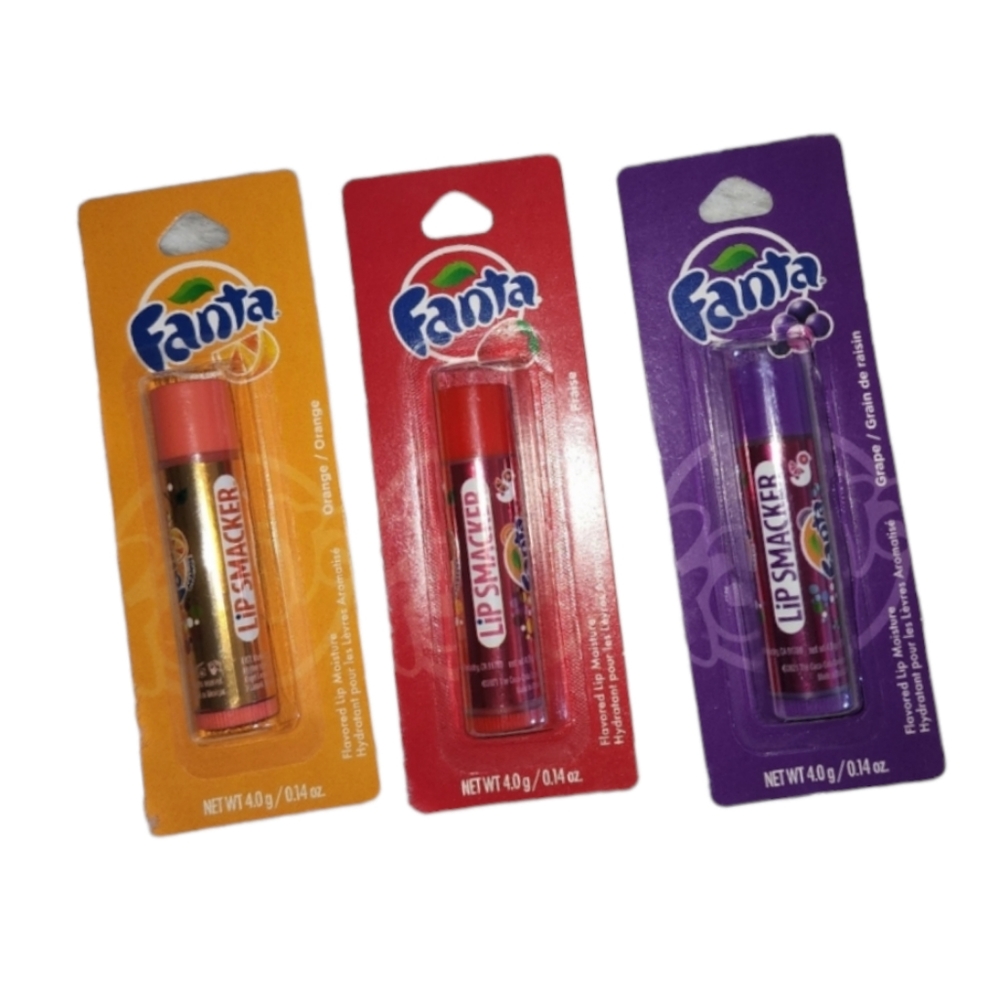 Fanta Soda Flavored Orange ~ Grape ~ Strawberry Flavored Lip Balm